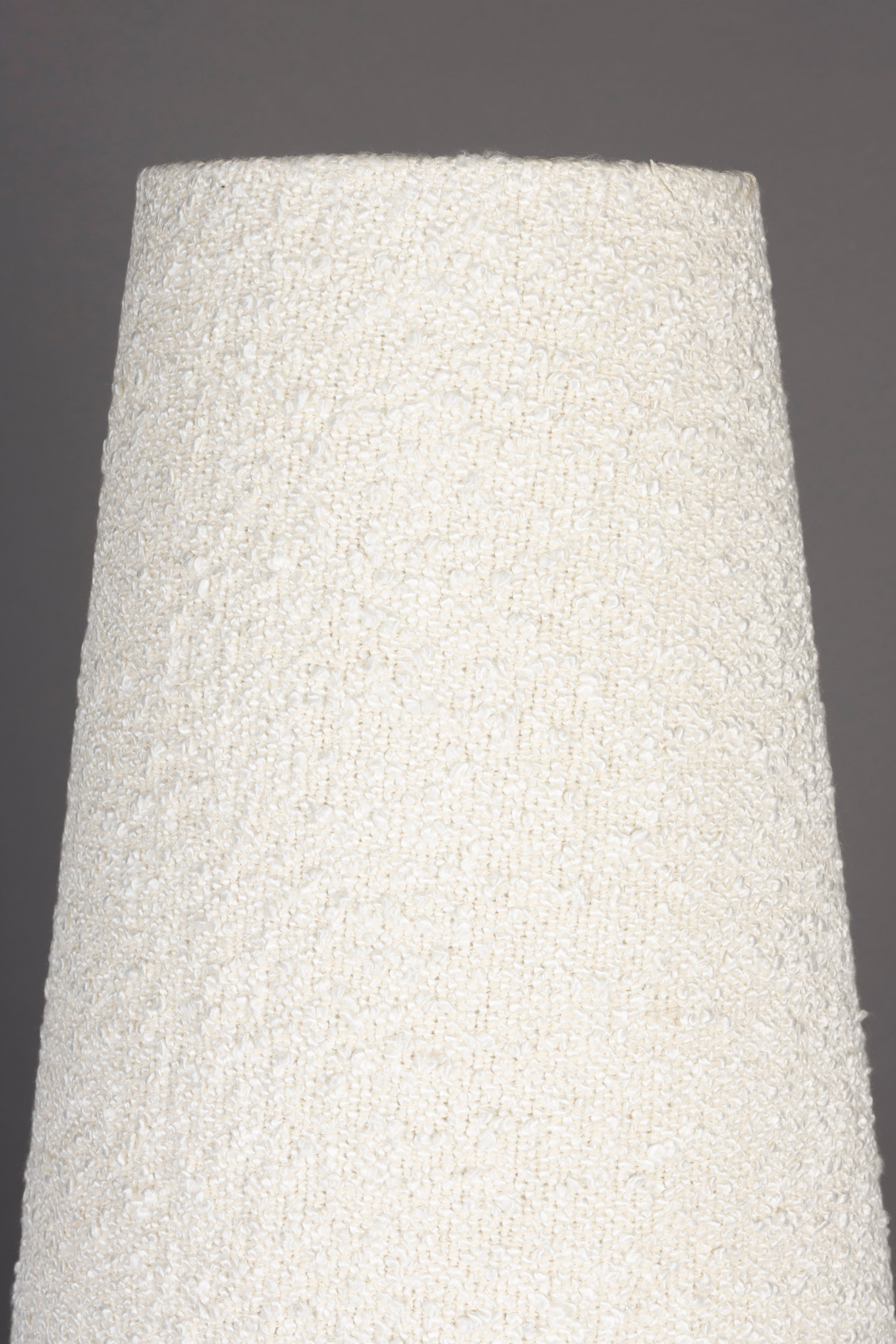 Dutchbone Miki White Boucle & Black Floor Lamp